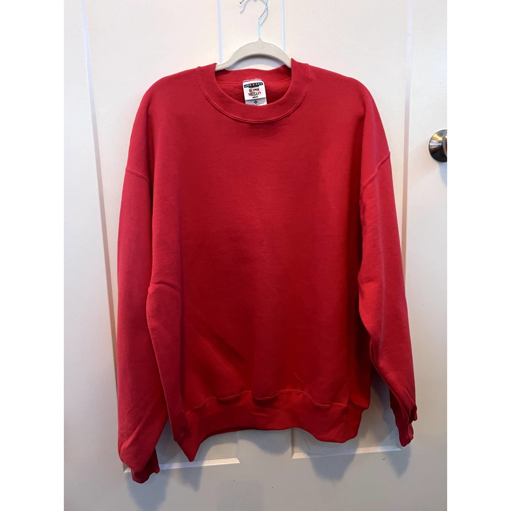 Thrifted Pink Women Oversized Pink Crewneck